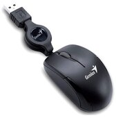 Genius MicroTraveler USB Egér - Fekete