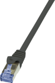 LogiLink CAT6A S/FTP Patch Cable PrimeLine AWG26 PIMF LSZH black 0,50m