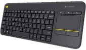 Logitech K400 Plus Wireless Touch Billentyűzet UK - Fekete