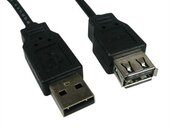 Wiretek Kábel USB A-A hosszabbító 5m
