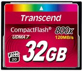 Transcend 32GB CompactFlash 800x memóriakártya