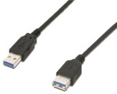 M-CAB 7001167 USB 3.0 Aktív hosszabbító kábel 1.8m - Fekete
