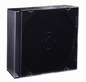 Esperanza 3024 CD/DVD Slim tok Box 10 db - Fekete