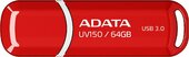 A-data 64GB UV150 USB 3.0 pendrive - Piros