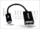 Startech micro USB OTG adapter kábel - fekete