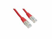 Gembird UTP kat.5e RJ45 patch kábel, 0.25m, piros