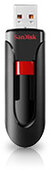 Sandisk 64GB Cruzer Glide USB2.0 pendrive - Fekete/piros