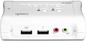 TRENDnet TK-209K 2 portos USB2.0 KVM switch audio porttal