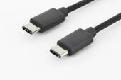 Assmann USB-C 3.0 összekötő kábel 1.8m - Fekete