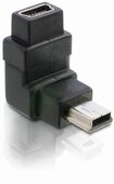 Delock 65096 USB-B mini 5pin apa/anya 90° ferde adapter