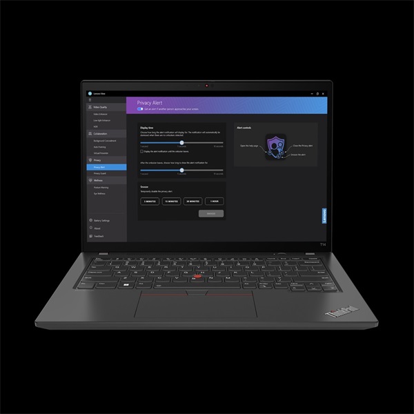 Ordinateur Portable Lenovo ThinkPad T14 Gen 4 - AMD Ryzen 5 Pro 7540U, 16 Go RAM, 512 Go SSD, écran Tactile WUXGA, Windows 11 Pro, Clavier AZERTY - Noir - 9