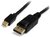 StarTech.com Mini DisplayPort/DisplayPort kábel 2m fekete