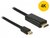 Delock 83699 miniDisplayport 1.2 dugó - High Speed HDMI A dugó 4K - Fekete - 2m