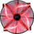 Aerocool Silent Master ventilátor 200x200x20mm - Piros LED