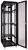 Linkbasic rack cabinet 19" 42U 600x800mm perforált fém ajtó, fekete