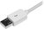 Startech USBLT3MW Lightning - USB adat/töltőkábel 3m - Fehér