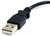 Startech UUSBHAUB6IN Micro USB A - Micro USB B adat/töltőkábel 0.15m - Fekete