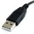 Startech UUSBHAUB1LA Micro USB A - Micro B "L" adat/töltőkábel 0.3m - Fekete