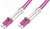 Digitus DK-2533-10-4 optikai patch kábel LC Duplex MM 10m - Magenta