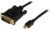 Startech MDP2DVIMM3B mini DisplayPort - DVI (Apa-Apa) Adapterkábel 0.9m Fekete