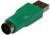 Startech GC46MF PS/2 anya - USB apa adapter - Zöld