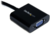 Startech HD2VGAE2 HDMI - VGA (Apa-Anya) Adapterkábel 0.2m Fekete