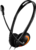 CANYON PC headset with microphone, volume control and adjustable headband, cable 1.8M, Black/Orange