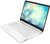 HP 15s - 15.6" FullHD IPS, Ryzen 5-5500U, 8GB, 256GB SSD, DOS - Fehér Laptop 3 év garanciával