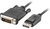 Lanberg Displayport male V1.2 - DVI-D male (24+1) dual link fekete kábel, 1.8m