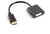 Lanberg Displayport male - DVI-I female (24+5) dual link adapter, 10cm