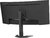 Lenovo G34w-30 Monitor (66F1GAC1EU) - 34" QHD ( 3440x1440),21:9, 3000:1, 350cd/m2, 0.5ms, 2xHDMI, DisplayPort, VESA 3 év garancia, Fekete színben