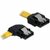Delock Cable SATA 50cm left/straight metal yellow