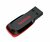 Sandisk 128GB Cruzer Blade USB2.0 pendrive - Fekete/piros