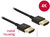 Delock HDMI M - HDMI M Adapterkábel (4k Ethernet 3D) 4,5m Fekete