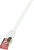 LogiLink CAT6 S/FTP Patch Cable PrimeLine AWG27 PIMF LSZH white 0,50m