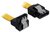 Delock cable SATA 30cm down/straight metal yellow