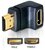 Delock 65071 HDMI apa > HDMI anya 90° lefelé hajlított adapter