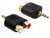 Delock 65365 audio sztereo jack 3.5 mm 3 pin apa > 2 x RCA (Cinch) anya adapter