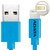 ADATA Lightning és USB adat- és töltőkábel 1m kék (AMFIPL-100CM-CBL)