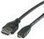 Roline HDMI micro - HDMI Ethernet kábel - 2m