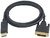 M-CAB 7003470 Displayport 1.1a - DVI kábel 2m Sötétszürke