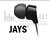Jays sztereó fülhallgató - 3,5 mm jack - a-Jays Two Heavy Bass Earphones - black - JHAJAY2-T00073