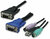 Intellinet KVM kapcsoló 8 portos Combo USB + PS/2, 19" rack OSD